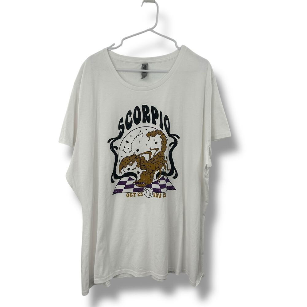 NEW Macy's Scorpio Graphic T-Shirt Plus size 3X Astrology Zodiac Witchy Top NWOT